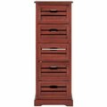 Safavieh Sarina 5 Drawer Cabinet - Red AMH5714E